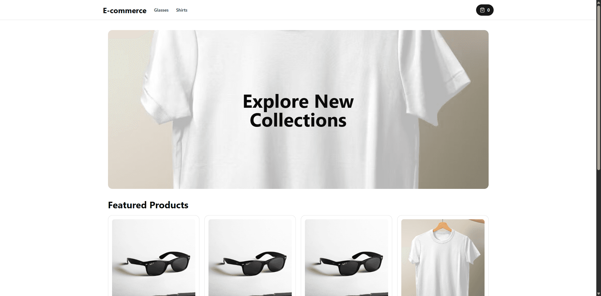 E-Shop project screenshot