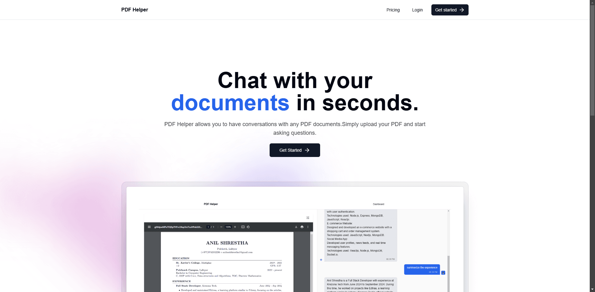 Pdf-helper project screenshot
